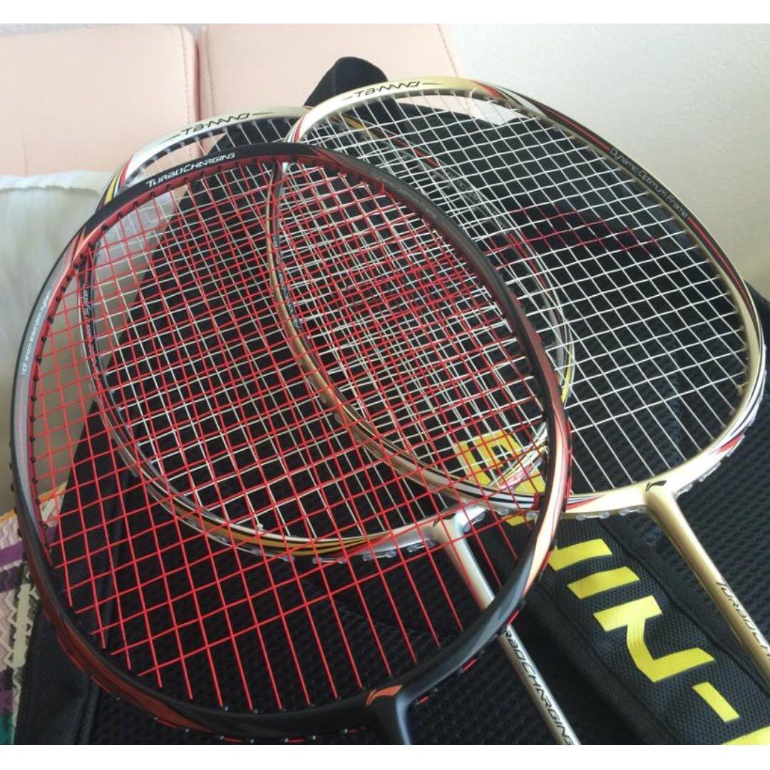 2 Li Ning Turbocharging Pro Racquets - TC 75C & TC 9TD, Sports ...