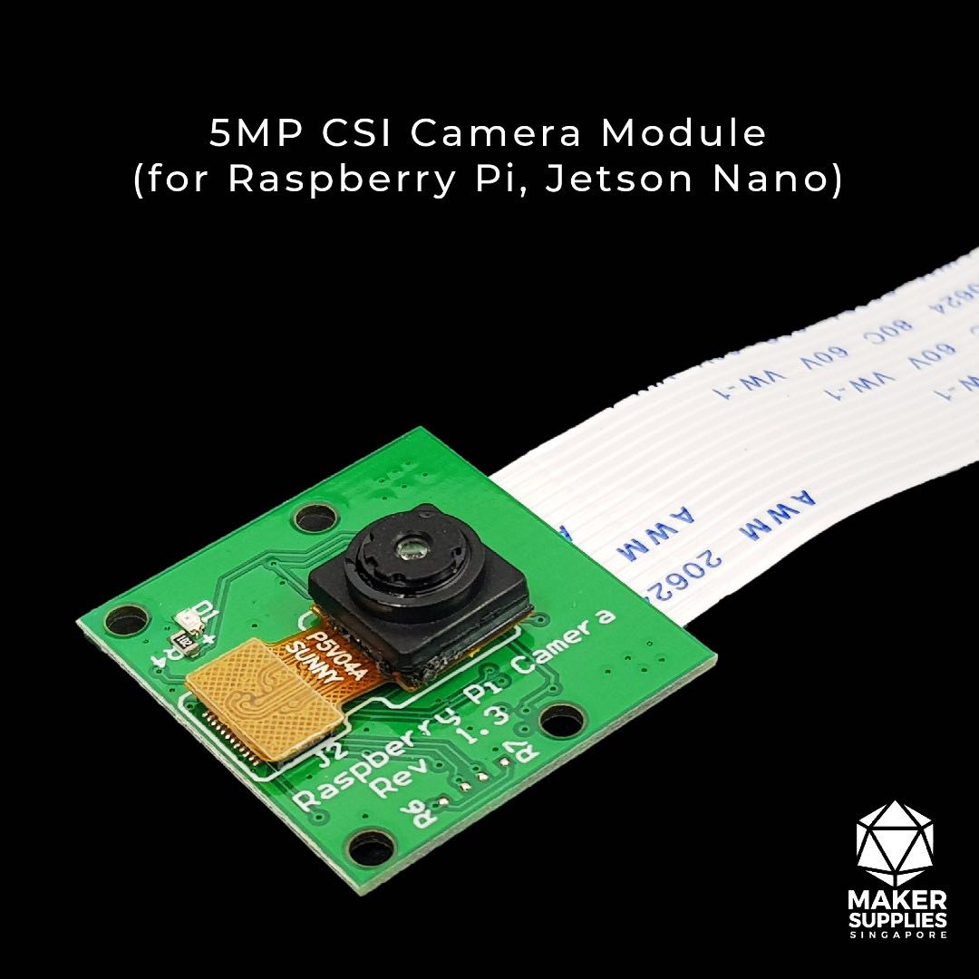 5MP CSI Camera Module suitable for Raspberry Pi RPI - MakerSupplies SG ...