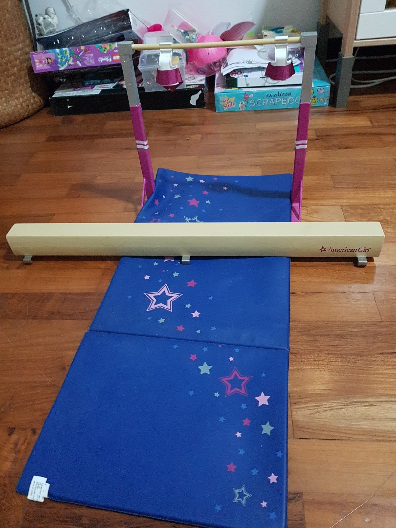 American Girl gymnastics set, Hobbies & Toys, Toys & Games on Carousell