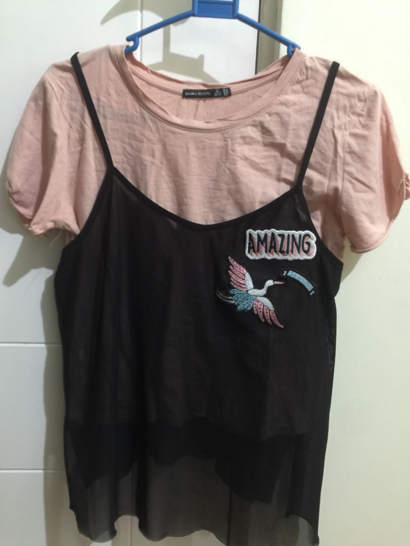 Bershka top, Women's Fashion, Tops, Sleeveless on Carousell