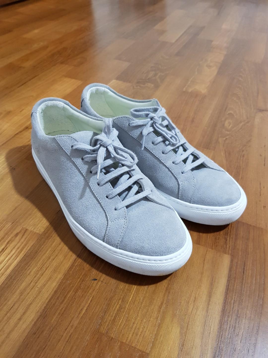 Common projects achilles discount low grey suede
