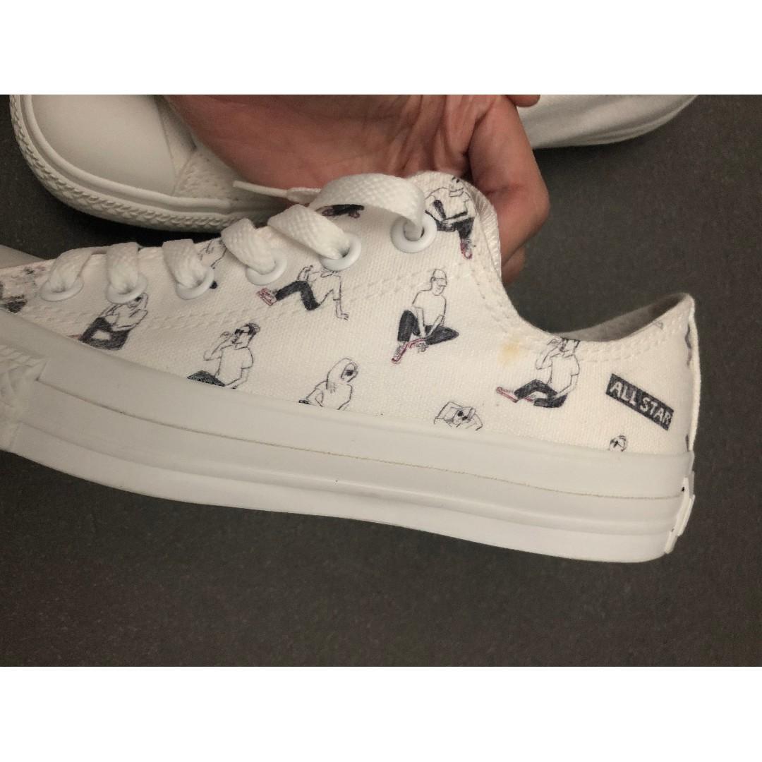 Converse white atelier custom sneaker