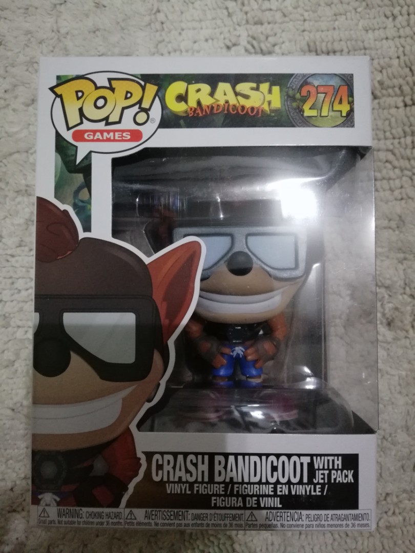 Crash Bandicoot Jetpack Funko, Hobbies & Toys, Toys & Games on Carousell