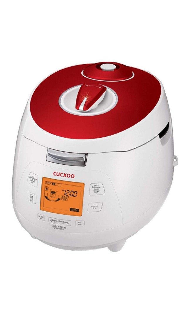 Cuckoo Electric Heating Pressure Rice Cooker CRPM1059F (Red) 1.8L, TV