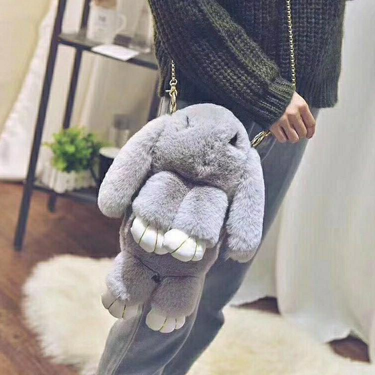 Fluffy best sale rabbit bag