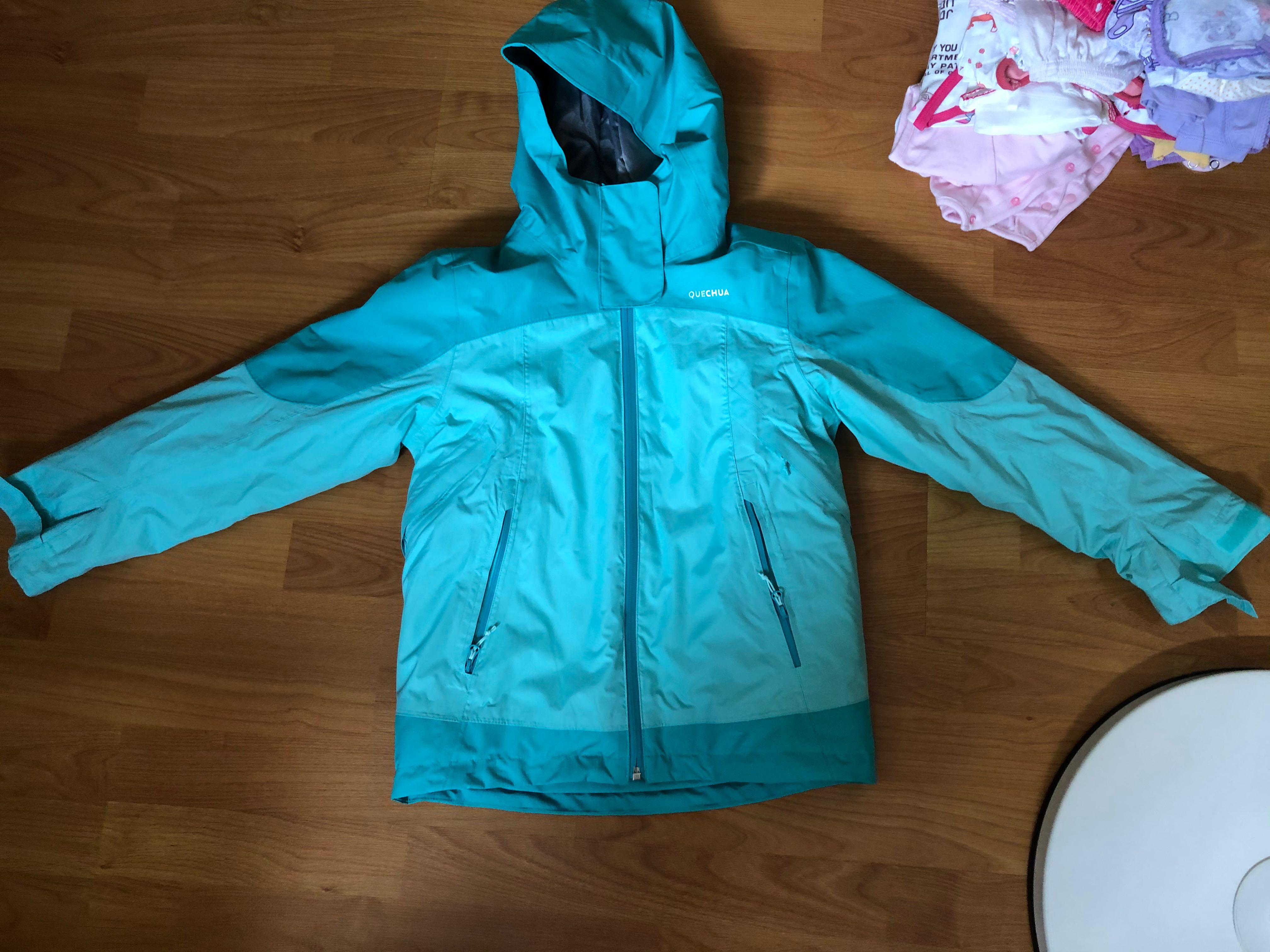 Decathlon 3 IN 1 AGE 8 SNOW HIKING JACKET GREEN