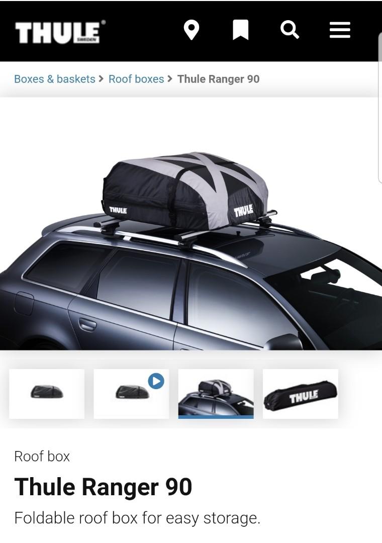 Thule ranger 90 foldable roof box deals
