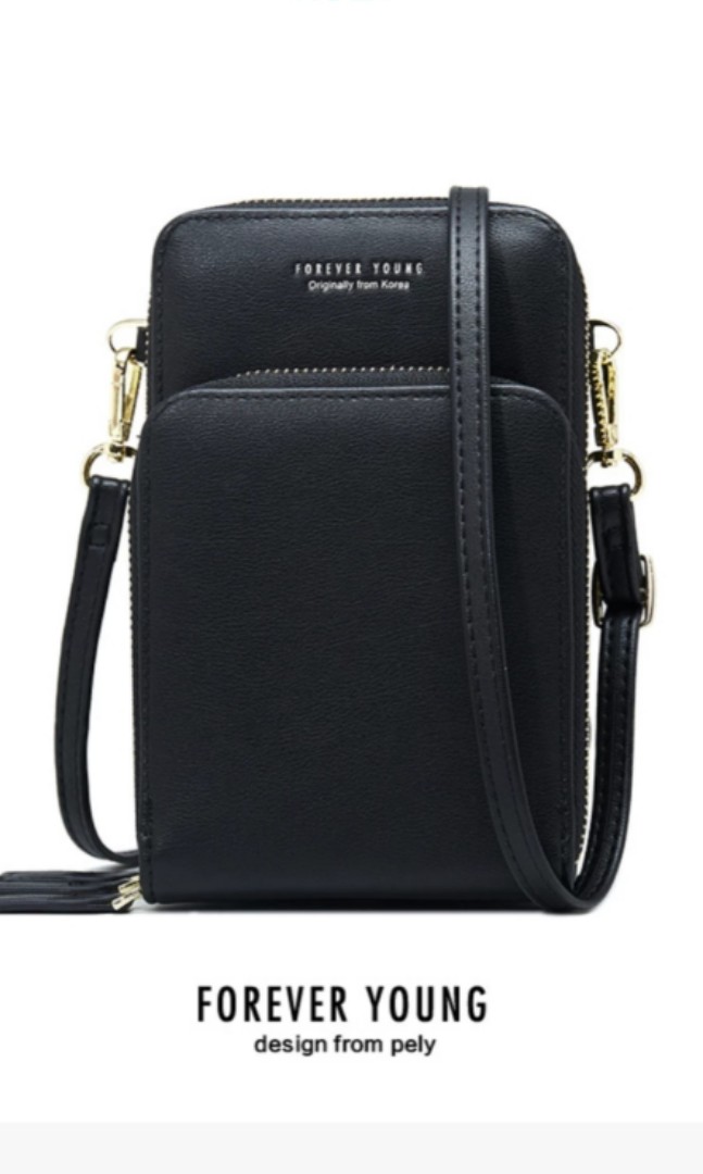 Forever young black Cross body bag, Women's Fashion, Bags & Wallets on ...