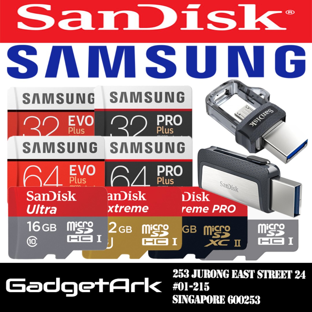 LOWEST PRICE!!SanDisk Samsung Micro SD Card Thumb Dual Drive