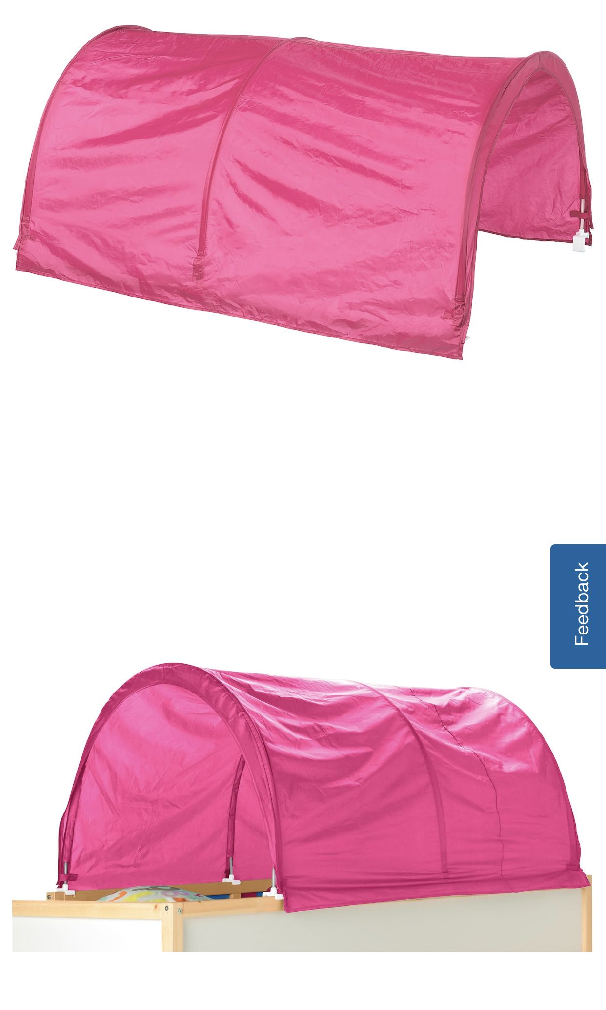 Ikea bed tent top pink