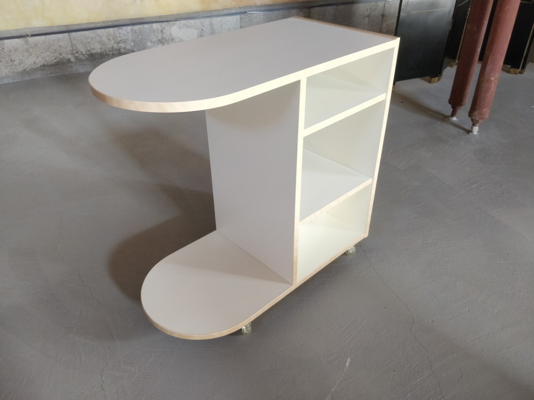 IKEA side table nightstand on wheels