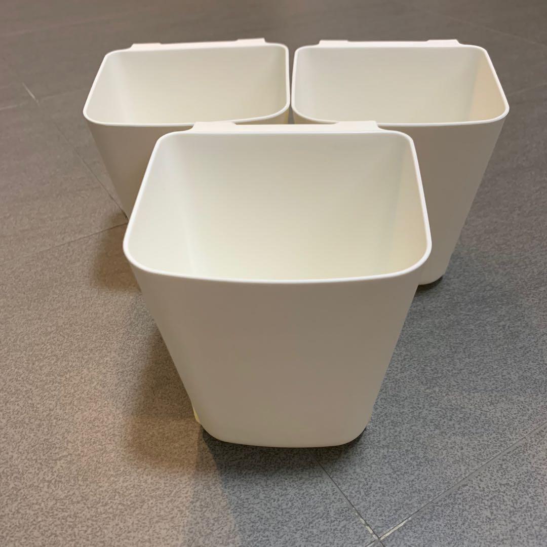 Ikea White Hanging Pot Gardening Pots Planters On Carousell
