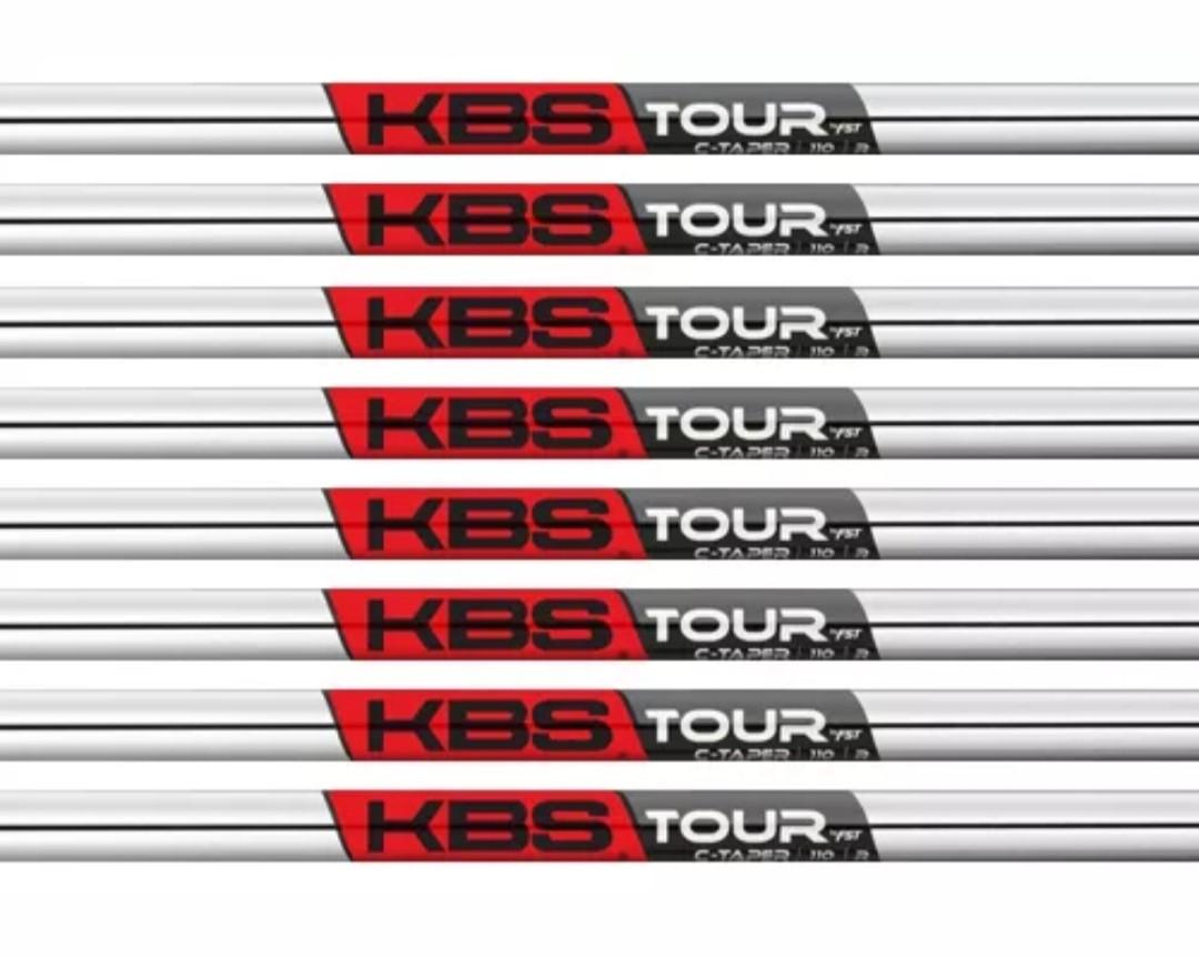 KBS C-Taper 125 4-PW Stiff Plus (S+) Flex Iron Shafts .355 ...