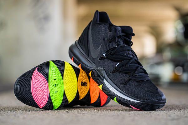 black and rainbow kyrie 5
