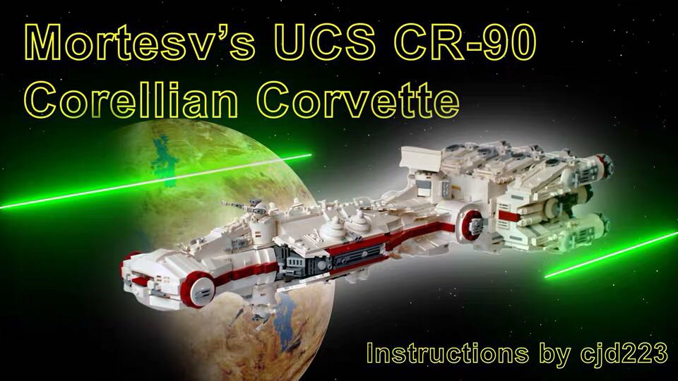 Lego MOC-10308 Wars Star CR-90 Corvet 樂高星球大戰坦特維4號飛船PDF