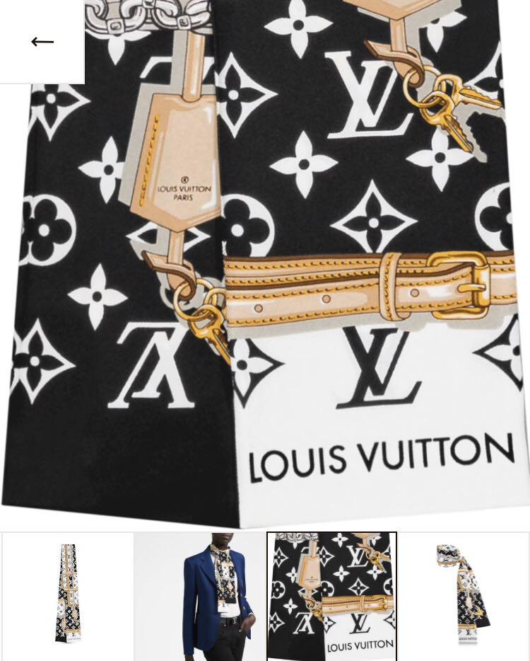 Louis Vuitton Monogram Noir Confidential Silk Bandeau