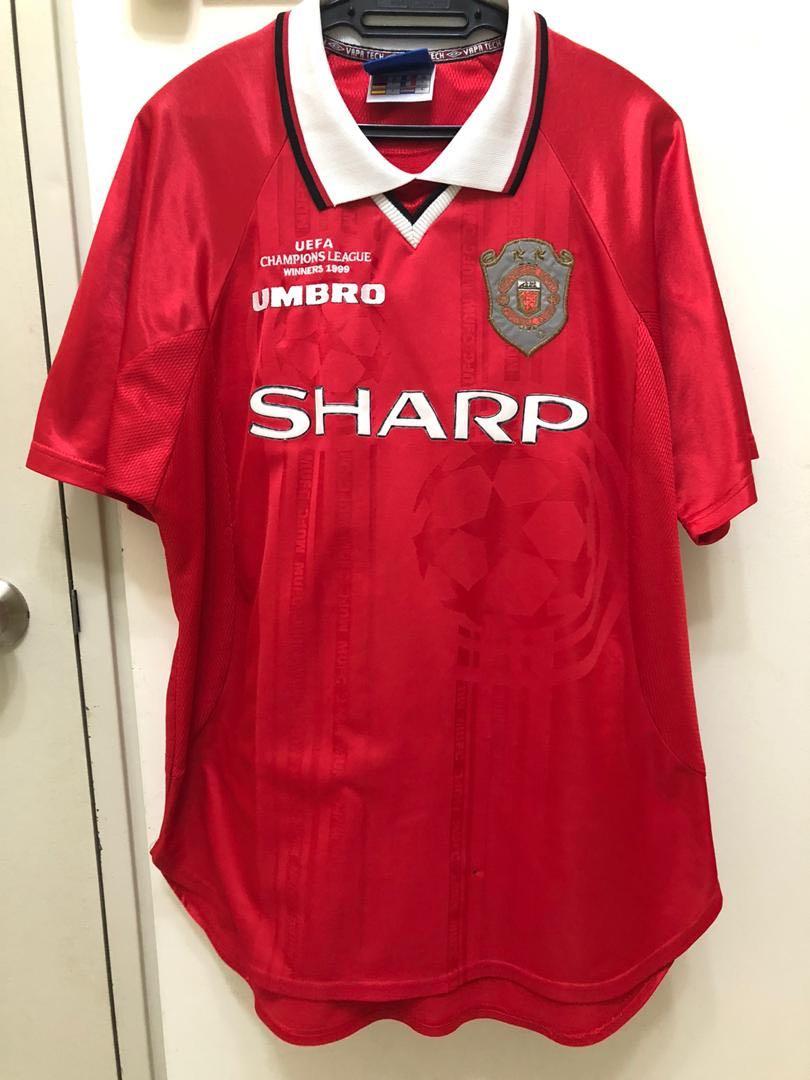legación el propósito Aventurarse Manchester United Jersey 1999 2 Star Champions League No Name Set, Men's  Fashion, Activewear on Carousell