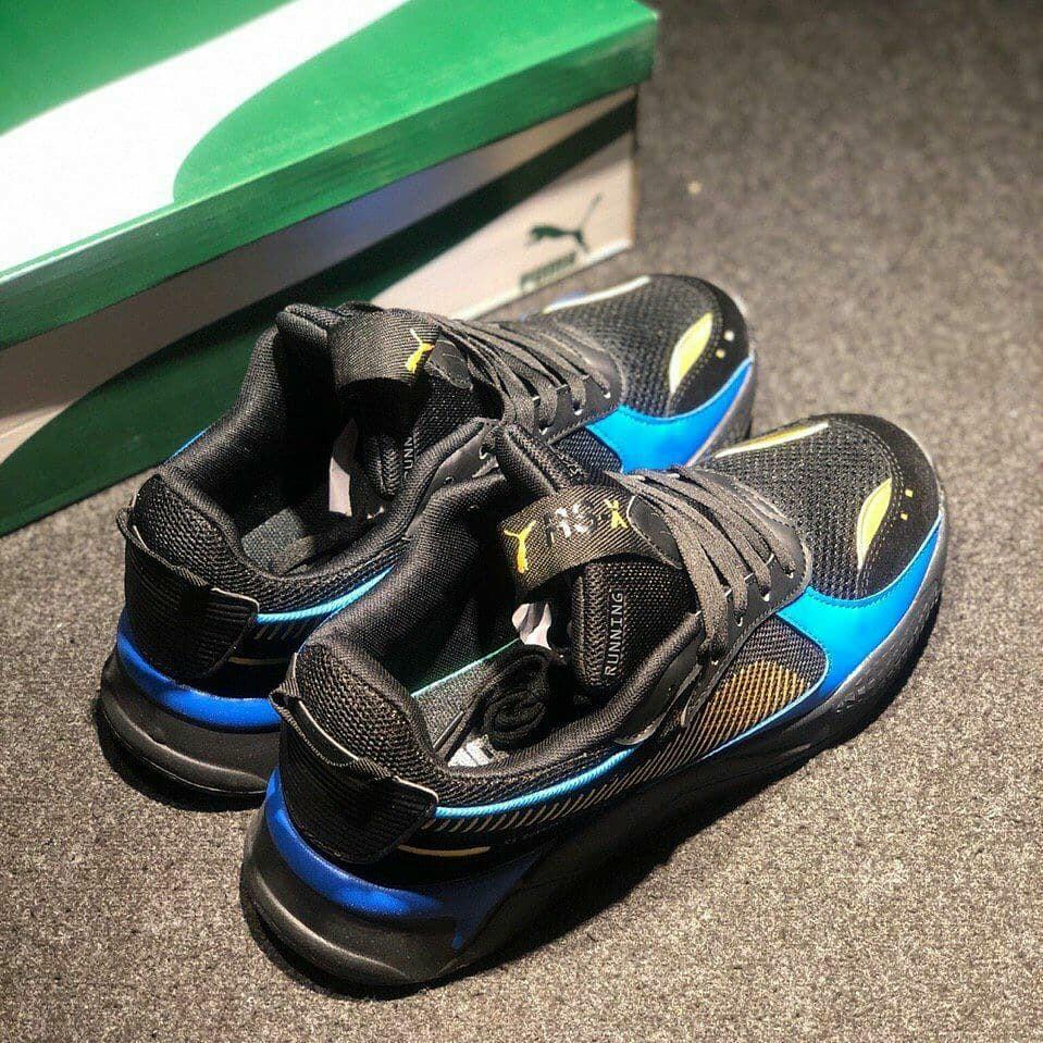 MODEL PUMA RSX BLACK BLUE GOLD