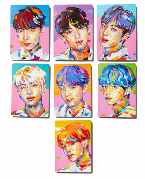 Mtpr X Bts Contact Lens Acrylic Painting Jm Jk Entertainment