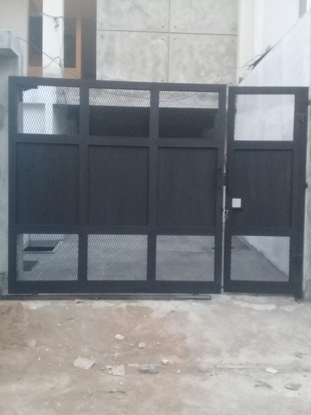 Pagar Minimalis Ram / Pagar Plat Besi Lubang Kokoh Dan Aman Shopee