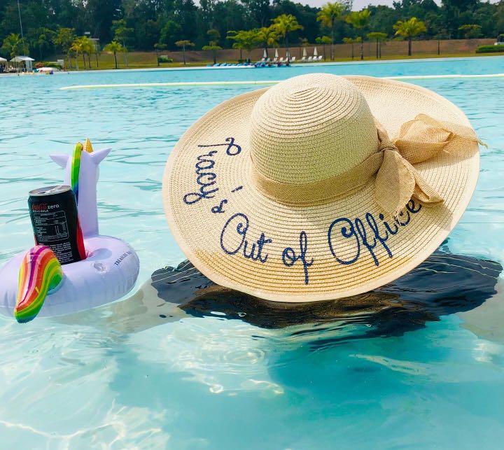 Personalised on sale sun hat