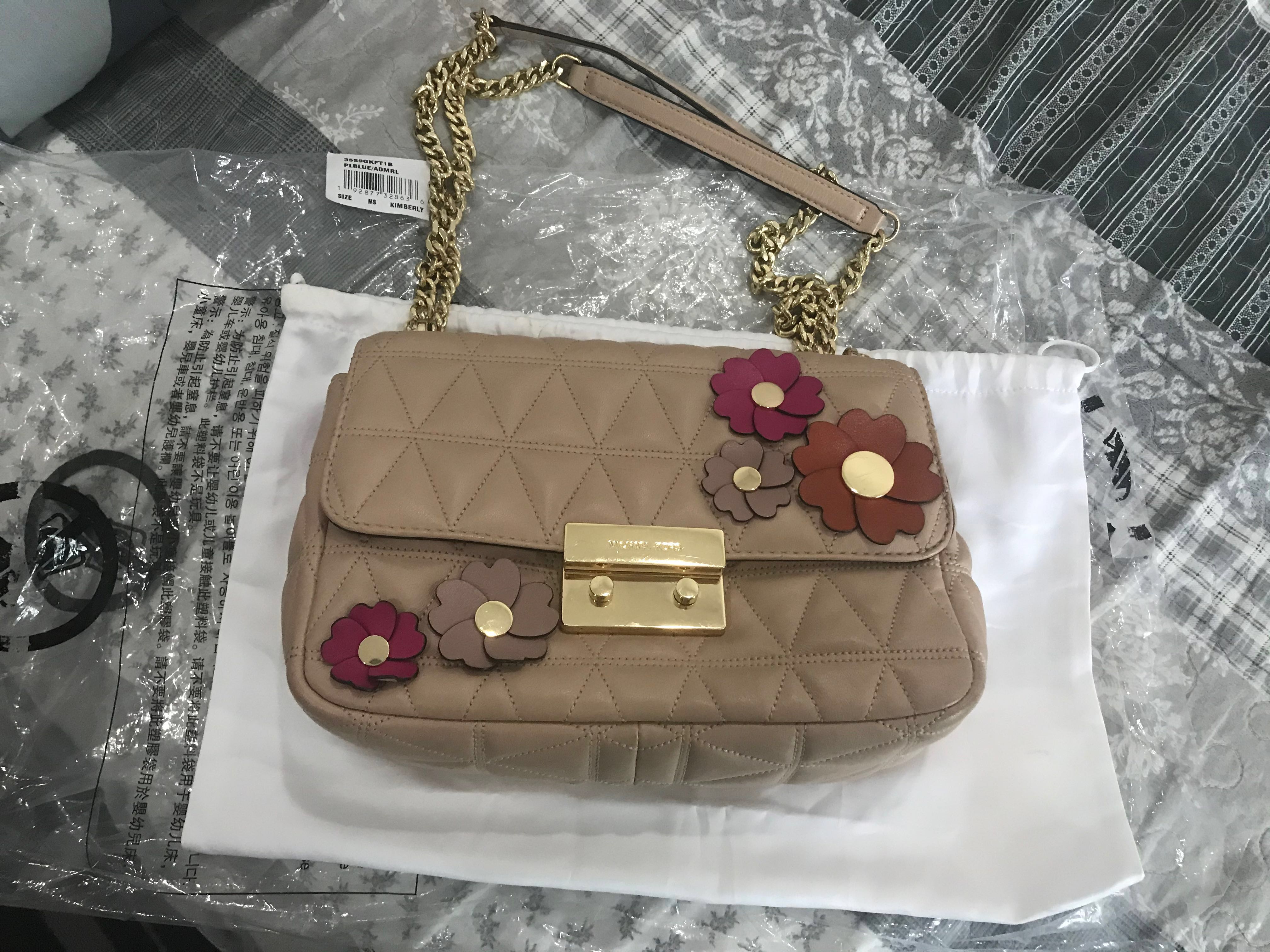 Michael kors discount floral applique bag