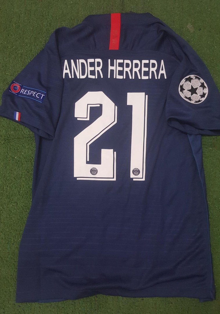 Psg Home 19 20 Jersey Ucl Nameset 2 Epl Patch Sports Sports Apparel On Carousell