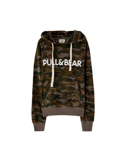 pull and bear hoodie army