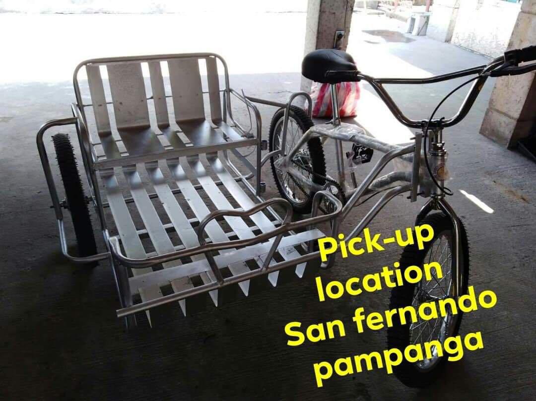 Sidecar for pwrsonal use or for business (Category: Bicycles) located in Manila. Submitted by roselee1 (Listing ID 261429664, Image 1). Description: Sidecar in good condition, ideal for personal used , can convert to sidecar trycicle too for business....pick up only at dolores san fernando pampanga , short ride from sm san fernando.