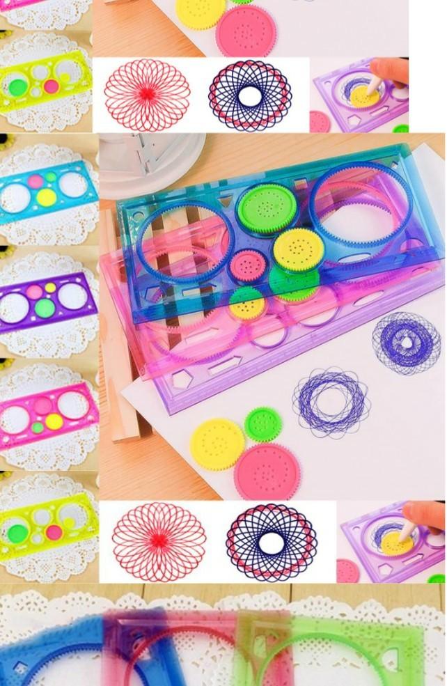 Spirograph ruler (Category: Other Stationery & Craft) located in Singapore. Submitted by blossom6 (Listing ID 261409821, Image 1). Description: Min 4 pieces If u want single piece 1 for $1.20 4pieces for $5 with standard mailing. only 14 pieces left!! Feel free to contact me..