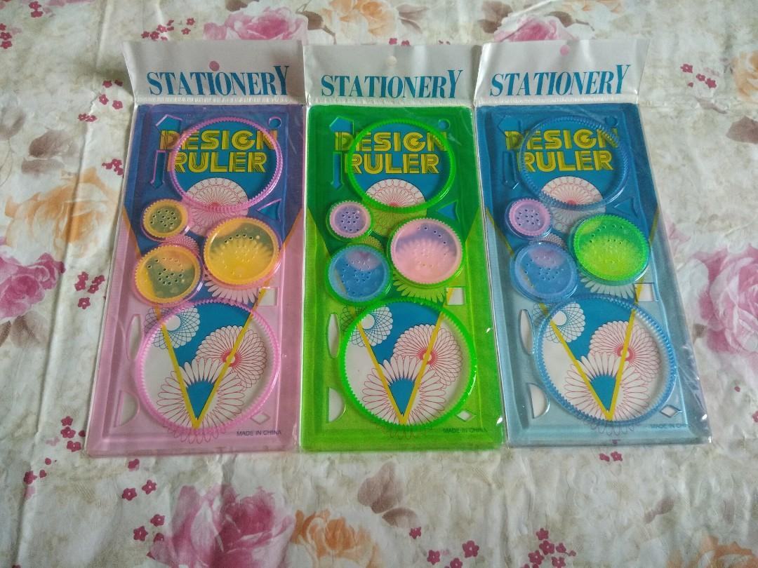 Spirograph ruler (Category: Other Stationery & Craft) located in Singapore. Submitted by blossom6 (Listing ID 261409821, Image 2). Description: Min 4 pieces If u want single piece 1 for $1.20 4pieces for $5 with standard mailing. only 14 pieces left!! Feel free to contact me..