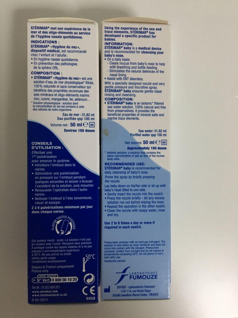 Sterimar Nasal Spray, Babies & Kids, Nursing & Feeding, Breastfeeding