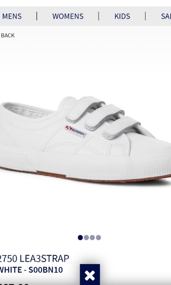 Superga Grey Vapour Velcro Shoe Men s Fashion Footwear Sneakers