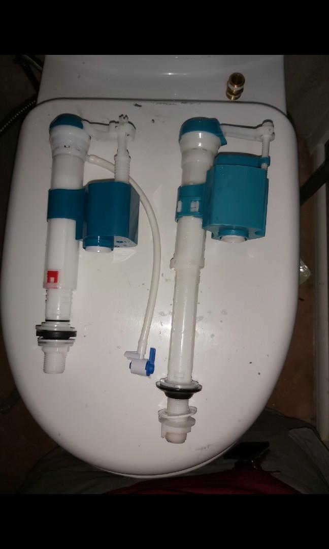 Toilet Cistern tank refilling valve and mounting kit, toilet bowl, Home Appliances, Cleaning