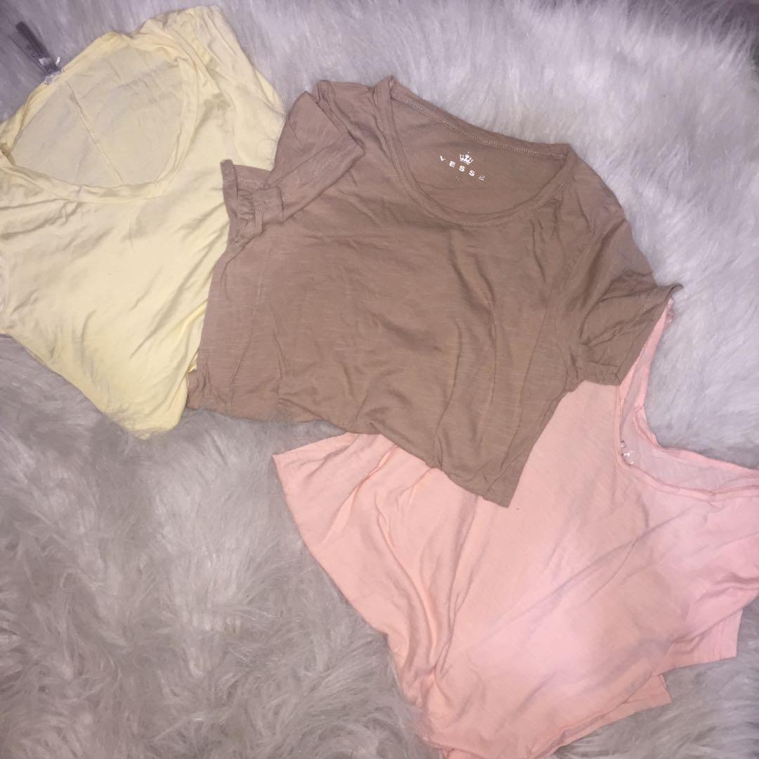 Top bundle (Category: Others Tops) located in Manila. Submitted by hslightsup (Listing ID 261468966, Image 1). Description: Get all three for 190! Super comfy! Needs a new loving owner! All Used only once! .