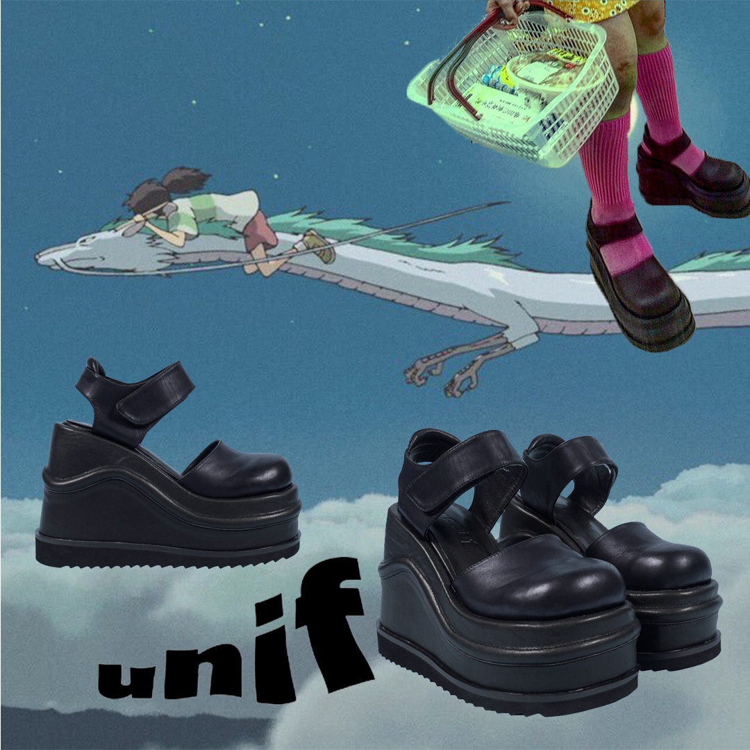 Unif shop platform sneakers