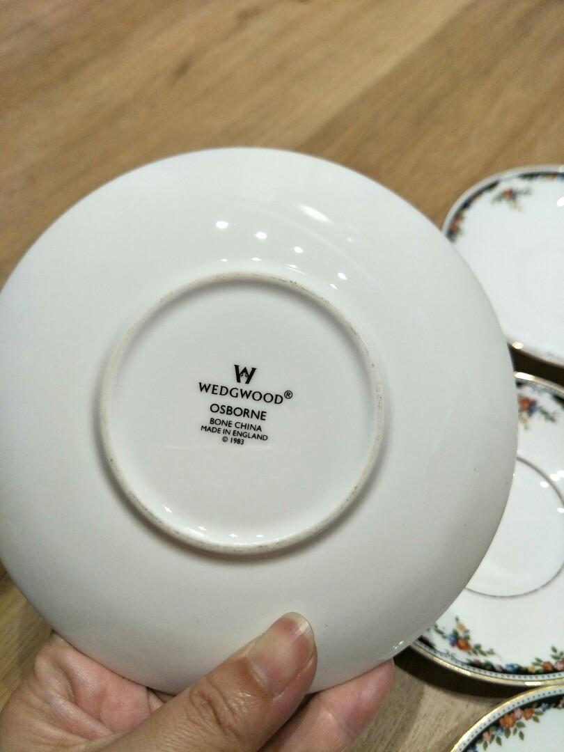 Wedgwood Osborne Teapot 1983 Gold Flowers Dots Creamer, NO Chips Or