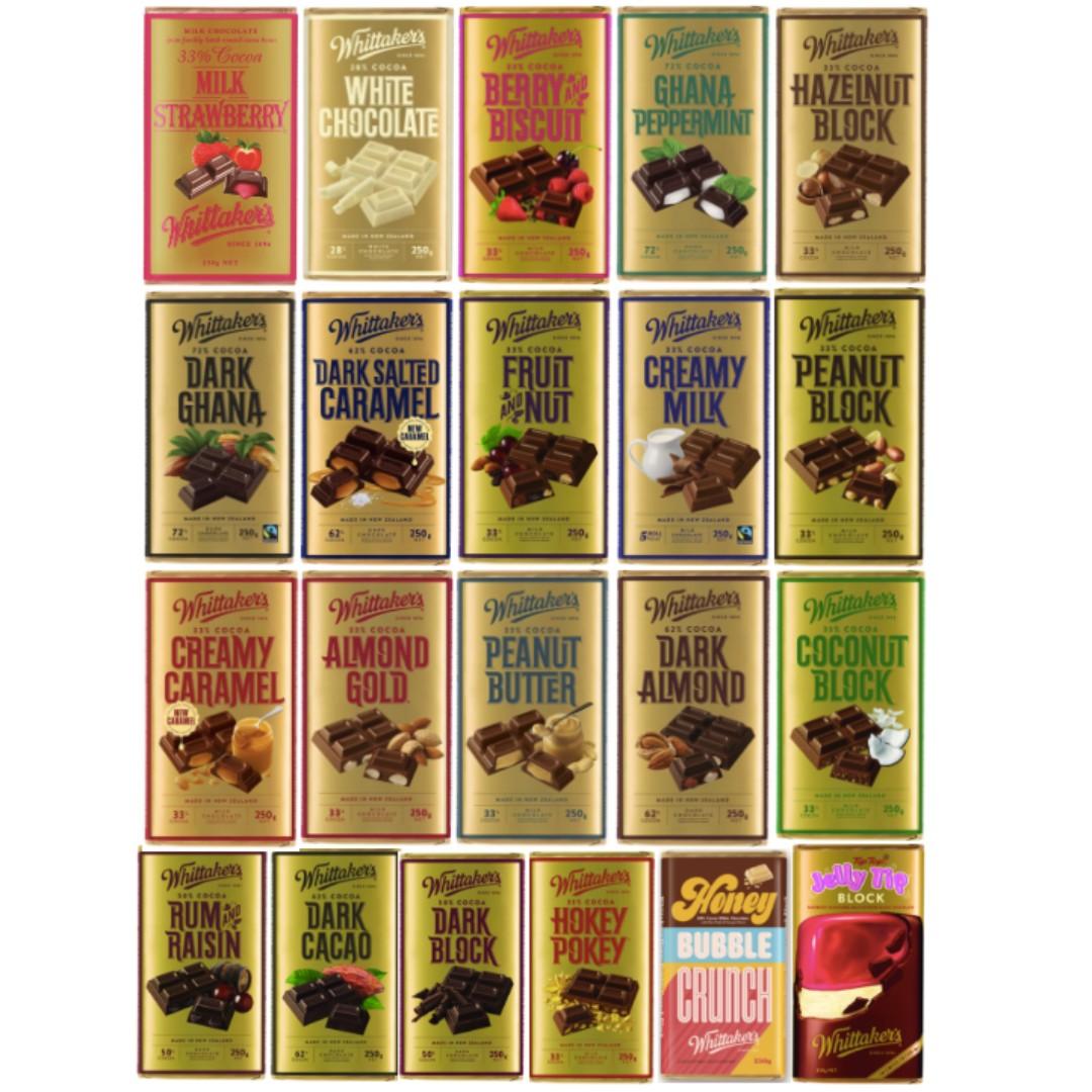 Whittaker's Chocolate (PREORDER), Food & Drinks, Packaged & Instant(07)