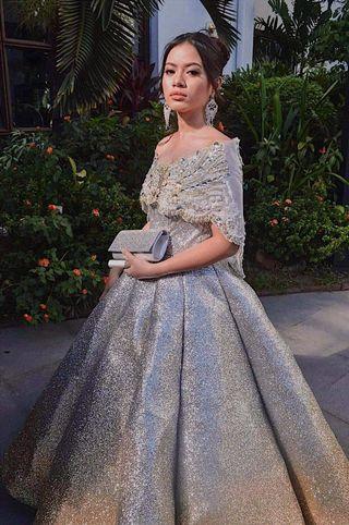 Modern Filipiniana gown for rent