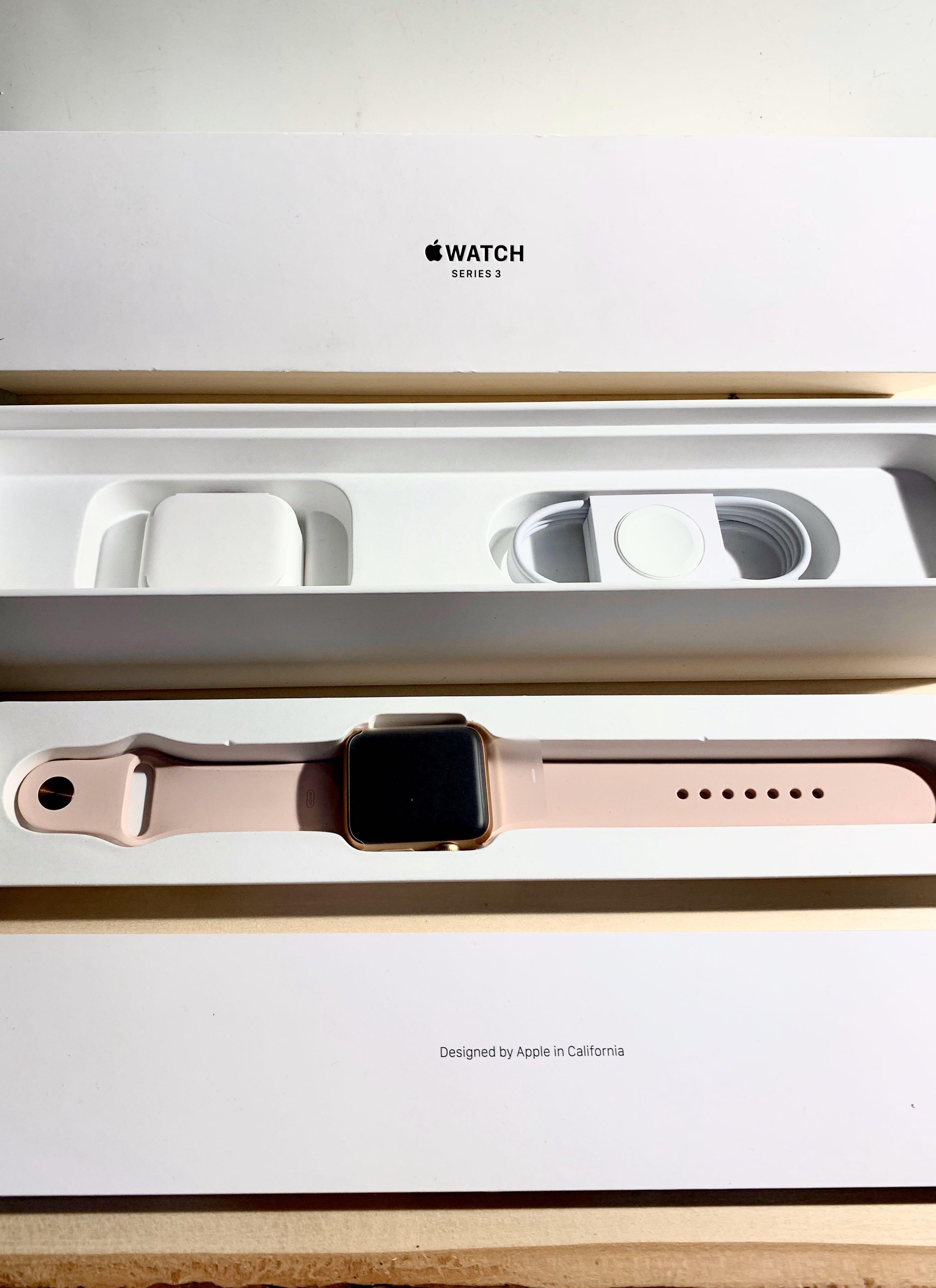 Apple watch series 3 rose gold sale discount