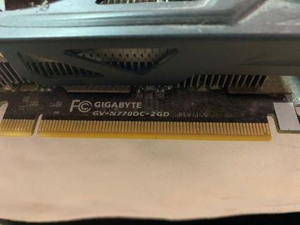 GIGABYTE GPU MODEL GV-N7700C-2GD