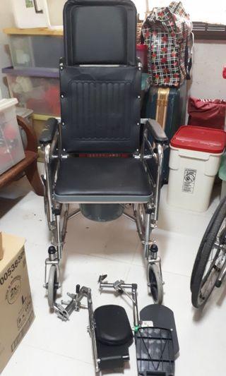 Commode Reclining Wheelchair