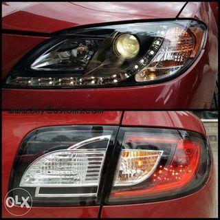 Mazda3 Led Tail Lamps Euro Look also Projector DrL Led mazda headlamp