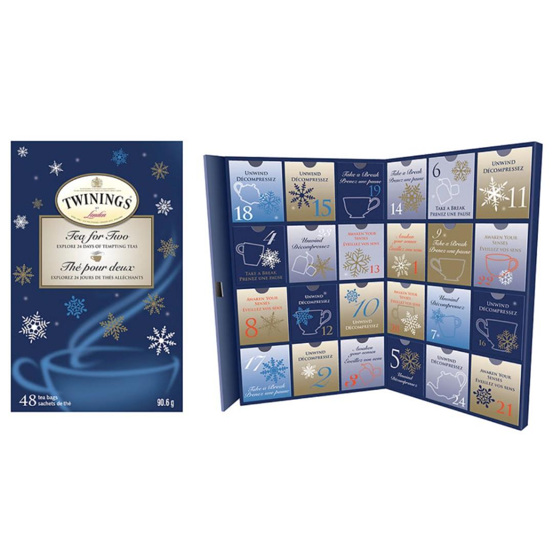 川寧聖誕倒數月曆 Twinings Tea for Two Advent Calendar 嘢食 嘢飲 禮品籃和禮籃 Carousell