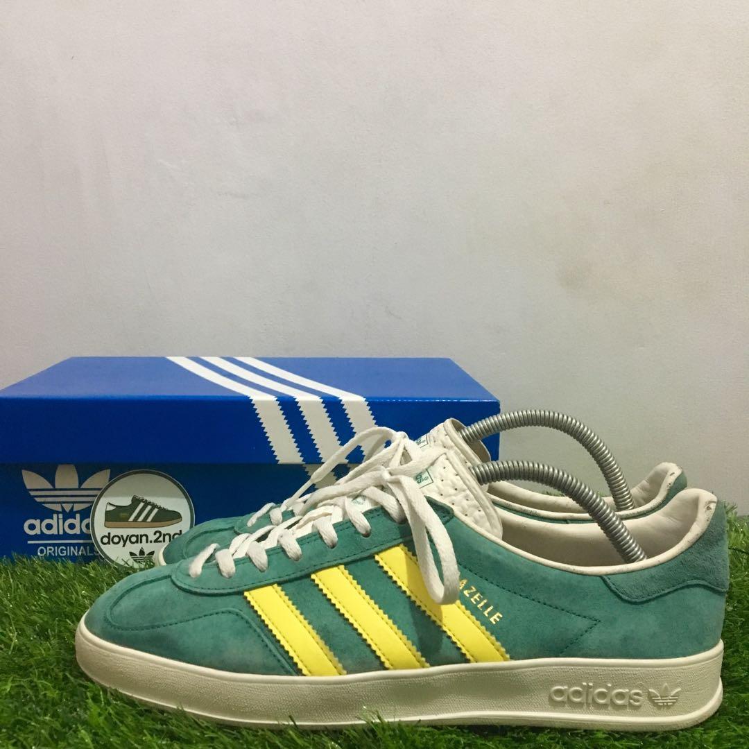 Adidas gazelle cheap indoor trainers green/yellow