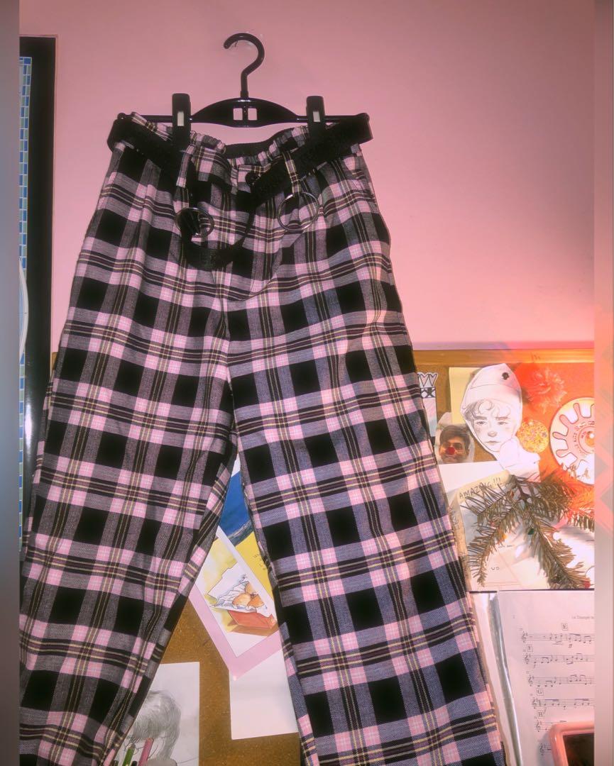 AESTHETIC Check Plaid Pants Egirl Softgirl Women s Fashion Bottoms Other Bottoms on Carousell
