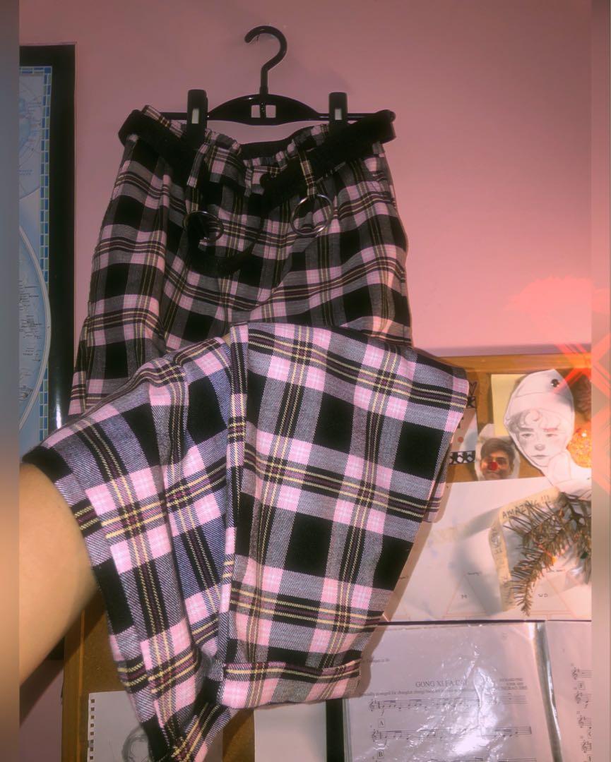 Check plaid clearance pants