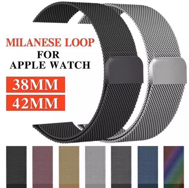 Apple Watch Milanese Loop Strap (Category: Portable Audio Accessories) located in Makati City. Submitted by saritsarishop (Listing ID 261546897, Image 1). Description: For advance Reservation Orders will be delivered 7-10 Days after Payment thank you 🙏🏻 Color Available: (ORDER BY NUMBER CODE) 1.Colourful 2.Dark Green 3.Gold 4.Grey 5.Pink 6.Black 7.Blue 8.Red 9.Silver DUAL SIZE MM: 38, 40, 42, 44 Watch Strap Size : Small and Large .