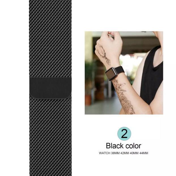 Apple Watch Milanese Loop Strap (Category: Portable Audio Accessories) located in Makati City. Submitted by saritsarishop (Listing ID 261546897, Image 3). Description: For advance Reservation Orders will be delivered 7-10 Days after Payment thank you 🙏🏻 Color Available: (ORDER BY NUMBER CODE) 1.Colourful 2.Dark Green 3.Gold 4.Grey 5.Pink 6.Black 7.Blue 8.Red 9.Silver DUAL SIZE MM: 38, 40, 42, 44 Watch Strap Size : Small and Large .