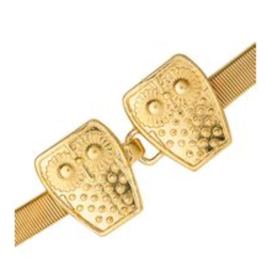 ASOS Cute Owl Buckle Gold Slinky Elastic Chain Belt Women s